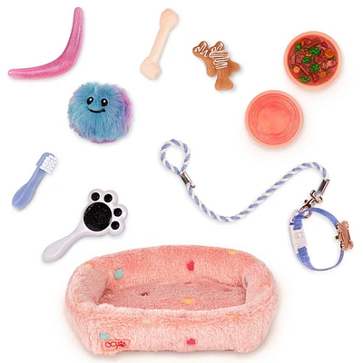 Our Generation Puppy Care & Play Set Pet Bed Accessories for 18 Dolls