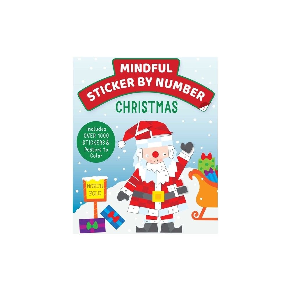 TARGET Mindful Sticker by Number: Christmas - (Iseek) by Insight Kids  (Paperback)