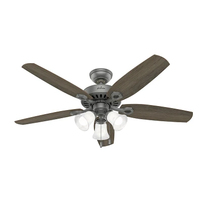 Hunter Fan 52 Builder Ceiling Fan with LED Light Kit and Pull Chain