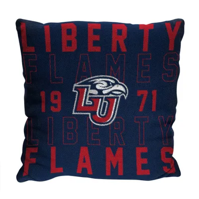 NCAA Liberty Flames Stacked Woven Pillow