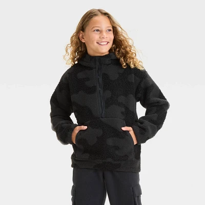 Boys High-Pile Hoodie