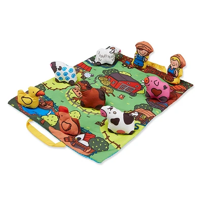 Melissa & Doug Take-Along Farm Baby and Toddler Play Mat