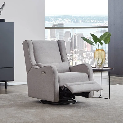 Westwood Design Elsa Power Swivel Glider Pearl River - Gray