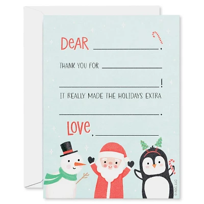 10ct Thank You Notes Fill in Blank