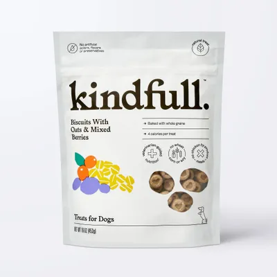 Biscuit with Oats and Mixed Berry Dog Treats - 16oz - Kindfull