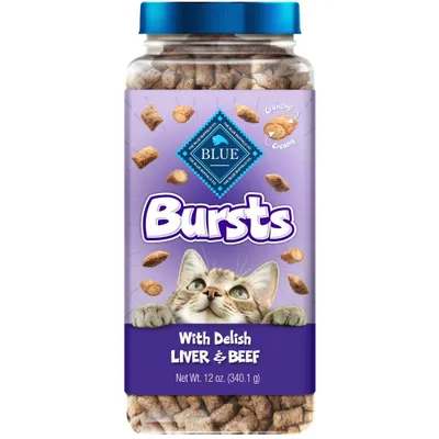 Blue Buffalo Bursts with Chicken, Liver & Beef Crunchy & Creamy Cat Treats