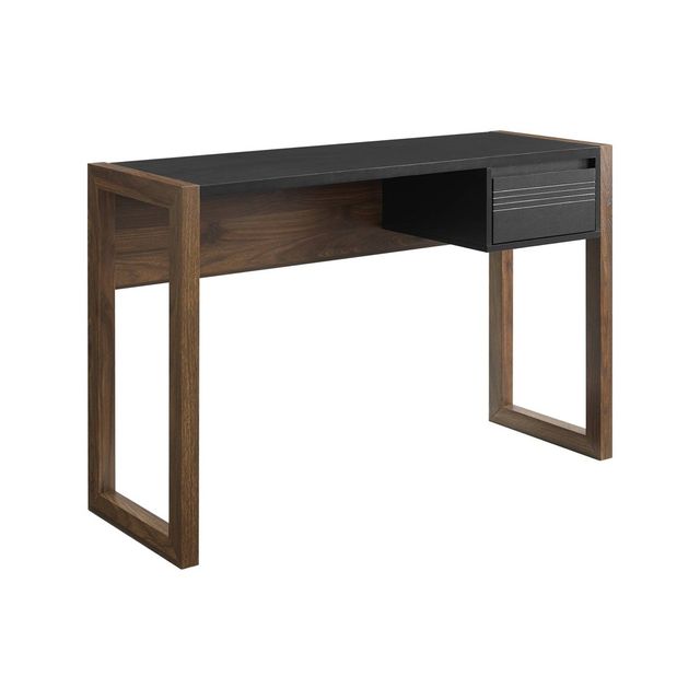 Claudine Chic Two-Tone Writing Desk with Grooved Drawer  - Saracina Home: Home Office Furniture