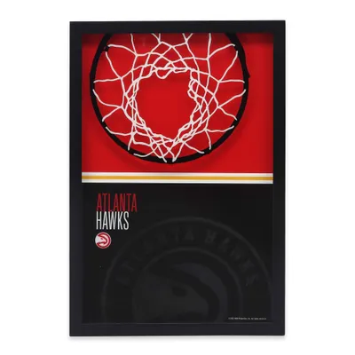 NBA Atlanta Hawks Print-On Glass Wall Sign