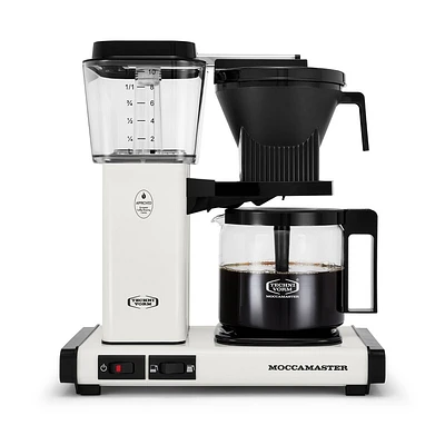 Technivorm Moccamaster 10c KBGV Select Drip Coffee Maker Off-White: Metal, Electric, 40 oz Capacity, Paper Filter