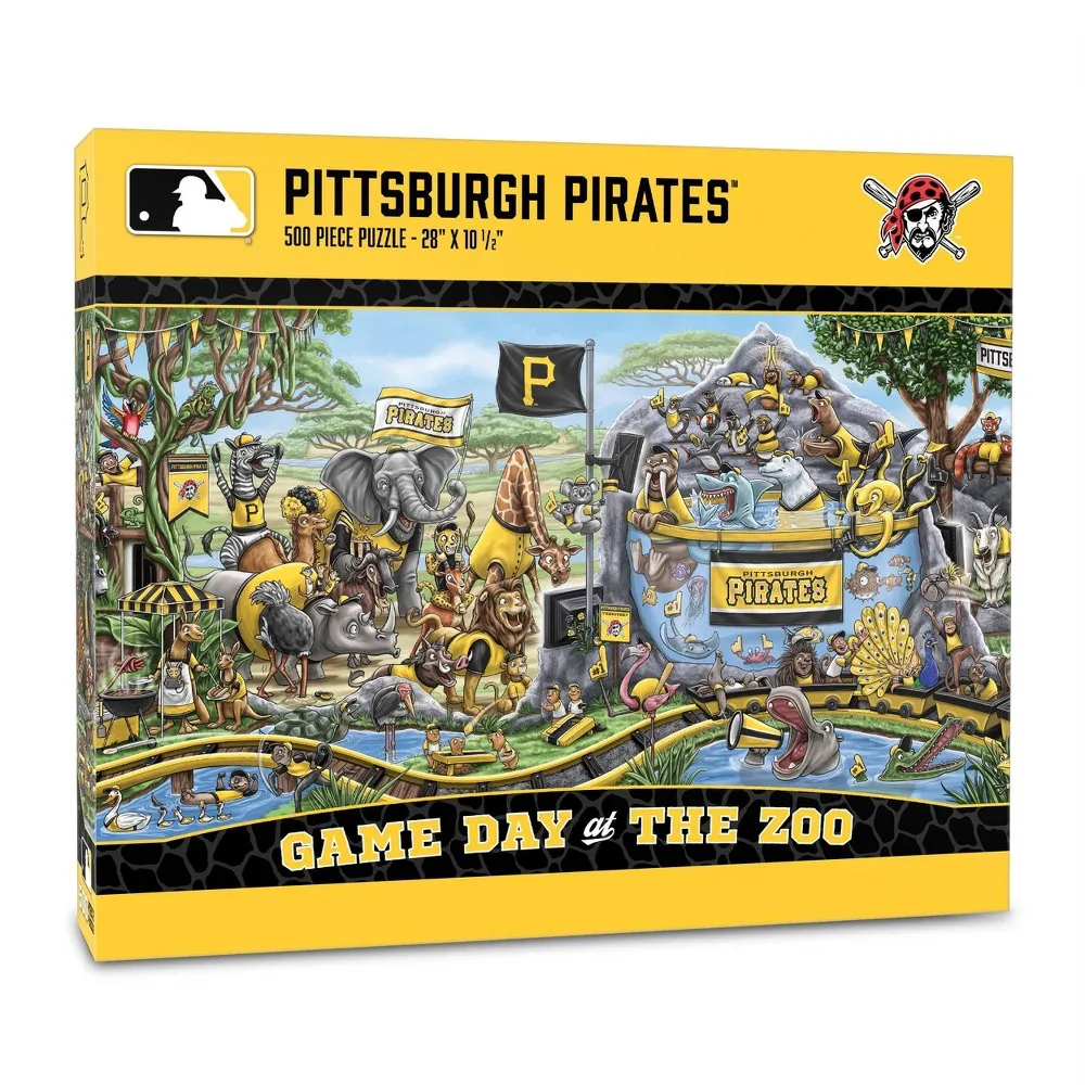 Pittsburgh Pirates MLB Pittsburgh Pirates Game Day at the Zoo Jigsaw Puzzle  - 500pc | The Market Place