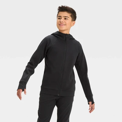 Boys Premium Fleece Full Zip Hoodie Sweatshirt