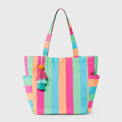 Girl Canva Beach Tote Bag - Cat & Jack