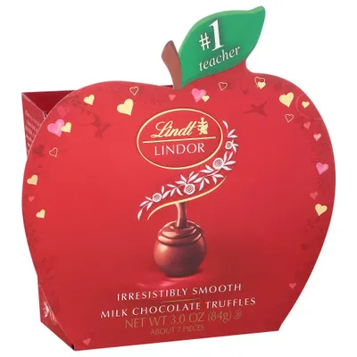 Lindor Valentines Milk Chocolate Truffles - 3oz