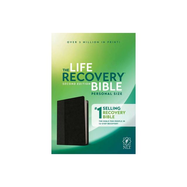 NLT Life Recovery Bible, Second Edition, Personal Size (Leatherlike, Black/Onyx) - (Leather Bound)