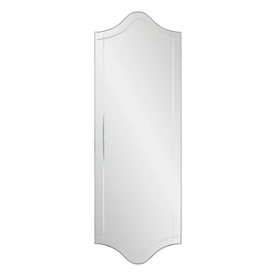 Howard Elliott 60x20 Full Length Frameless Wall Mirror Whitby Collection: Modern Rectangle, No Assembly Required, MDF Mounted