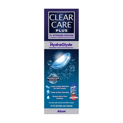 Clear Care Plus with Hydraglyde For Soft Lenses - 12 fl oz