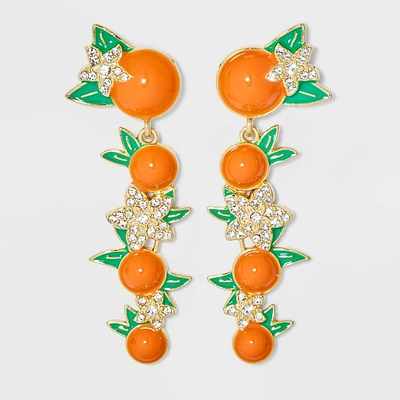 SUGARFIX by BaubleBar Citrust Me Earrings - Orange