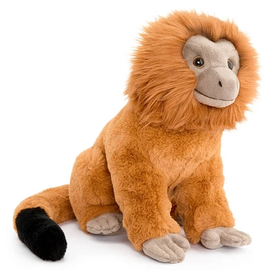 FAO Schwarz 12 Baby Monkey Gold Lion Tamarin Toy Plush