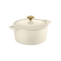 Tramontina 5.5qt Enameled Cast Iron Round Dutch Oven -  with Gold Knob