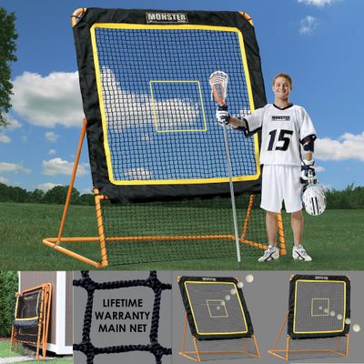 EZ Goal 8 x 6 Lacrosse Professional Practice Rebounder - Orange/Black