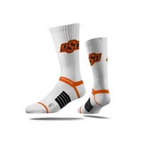 NCAA Oklahoma State Cowboys Premium Knit Crew Socks - White