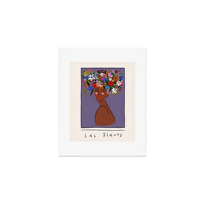 Deny Designs 8x10 Constanza Illustrates Les Fleurs Unframed Art Print: Modern Decor, Cardstock, Digital Abstract