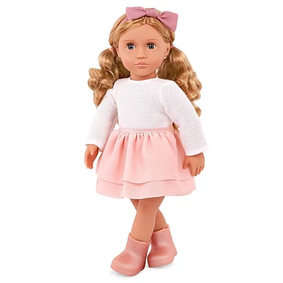 Our Generation Effie 18 Fashion Doll Pink Bow & Skirt Outfit