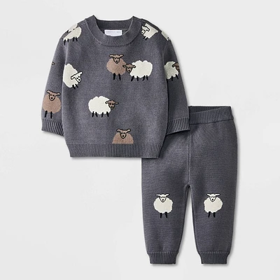 Grayson Mini Baby Sheep Sweater Set