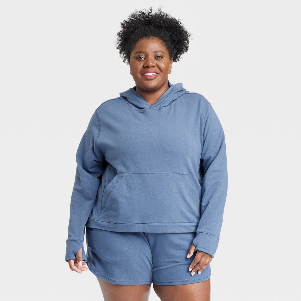All In Motion Womens Plus Size Ultra Value French Terry Hooded Sweatshirt |  Connecticut Post Mall