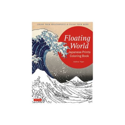 Floating World Japanese Prints Coloring Book - by Andrew Vigar (Paperback)