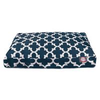 Majestic Pet Trellis Rectangle Dog Bed - Navy Blue - Medium - M