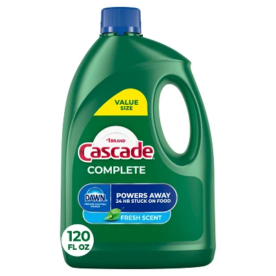 Cascade Complete Dishwashing Liquid Gel Fresh Detergent - 120 fl oz