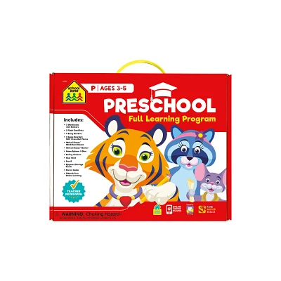 School Zone Preschool Full Learning Program - (Paperback)