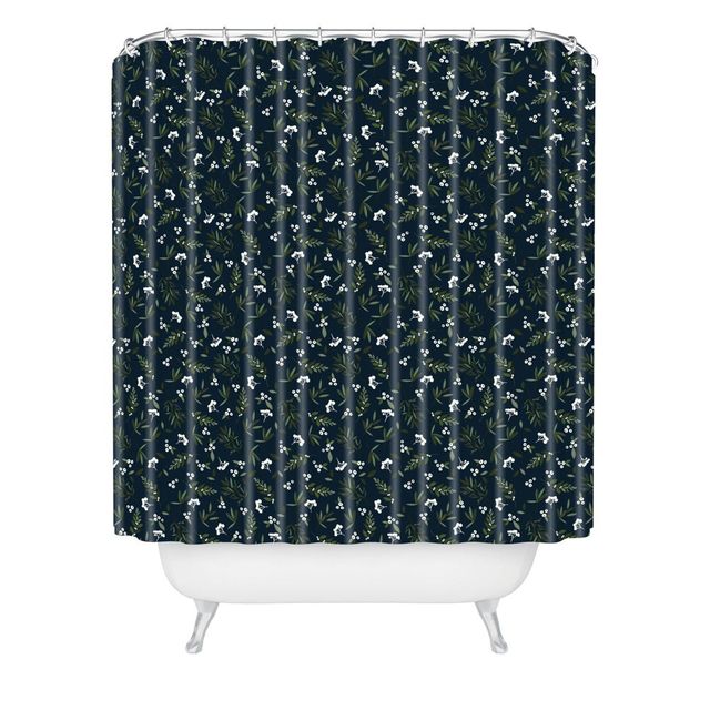 Deny Designs Iveta Abolina Nordic Christmas Shower Curtain Blue/Green -  Deny Designs