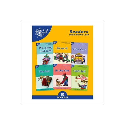 Phonic Books Dandelion Readers Set 3 Units 1-10 Sit on It (Alphabet Code Blending 4 and 5 Sound Words) - (Phonic Books Beginner Decodable)