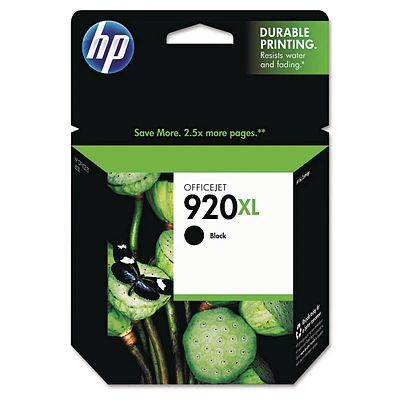 HP 920XL High Yield Single Ink Cartridge - Black (HEWCD975AN)