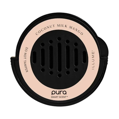 Pura Illume Coconut Milk Mango Car Fragrance Refill: Diffuser, Citrus Vanilla Scent, 0.18 Net Wt