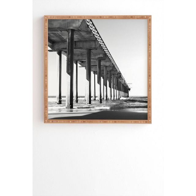 Bree Madden The Pier Framed Wall Art - Deny Designs: Modern MDF Ocean Photography, Hardwood Frame, Sawtooth Back Mount