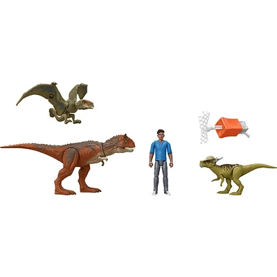 Jurassic World: Chaos Theory Darius Action Figure & 3 Dinosaurs Story Pack (Target Exclusive)