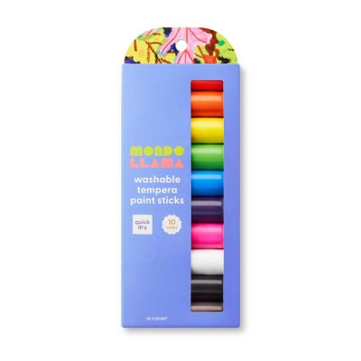 10ct Washable Tempera Paint Sticks - Mondo Llama