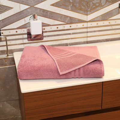 Denzi Towel Bath Sheet Tea Rose - Linum Home Textiles: 100% Midweight, Terry, Machine Washable