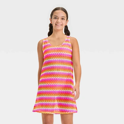 Girls Zig-Zag Cover Up Dress