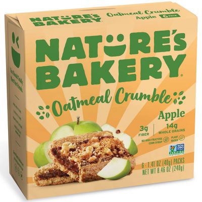Natures Bakery Apple Crumble Bar - 8.46oz/6ct