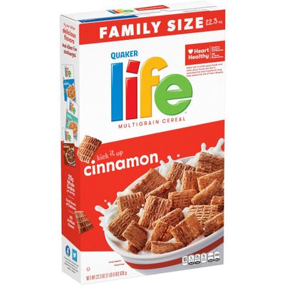 Quaker Life Cinnamon Family Size Cereal