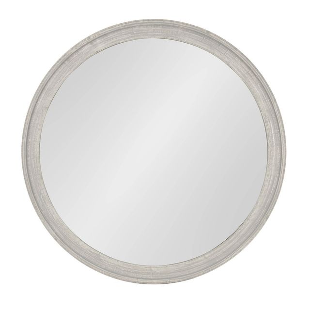 28 x 28 Mansell Circular Shaped Hanging Wood Wall Mirror  - Kate and Laurel