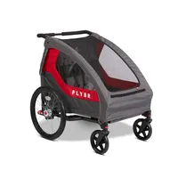 Radio Flyer Duoflex Bike Trailer to Stroller - Gray/Red/Black