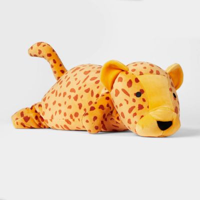 Cheetah Weighted Plush Throw Pillow - Pillowfort