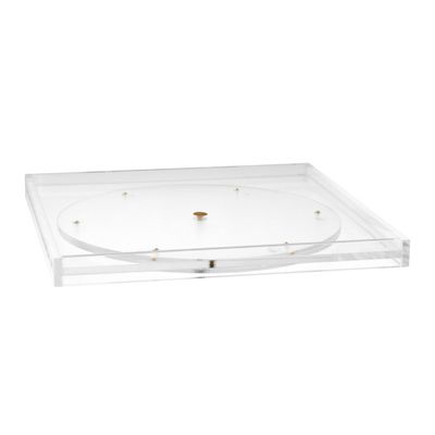 russell+hazel Acrylic Carousel Bloc Tray Clear