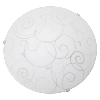 Creekwood Home 10 Simple and Standard Swirl Flush Mount White