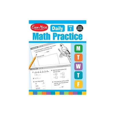 Daily Math Practice, Grade 1 Teacher Edition - by Evan-Moor Educational Publishers (Paperback)